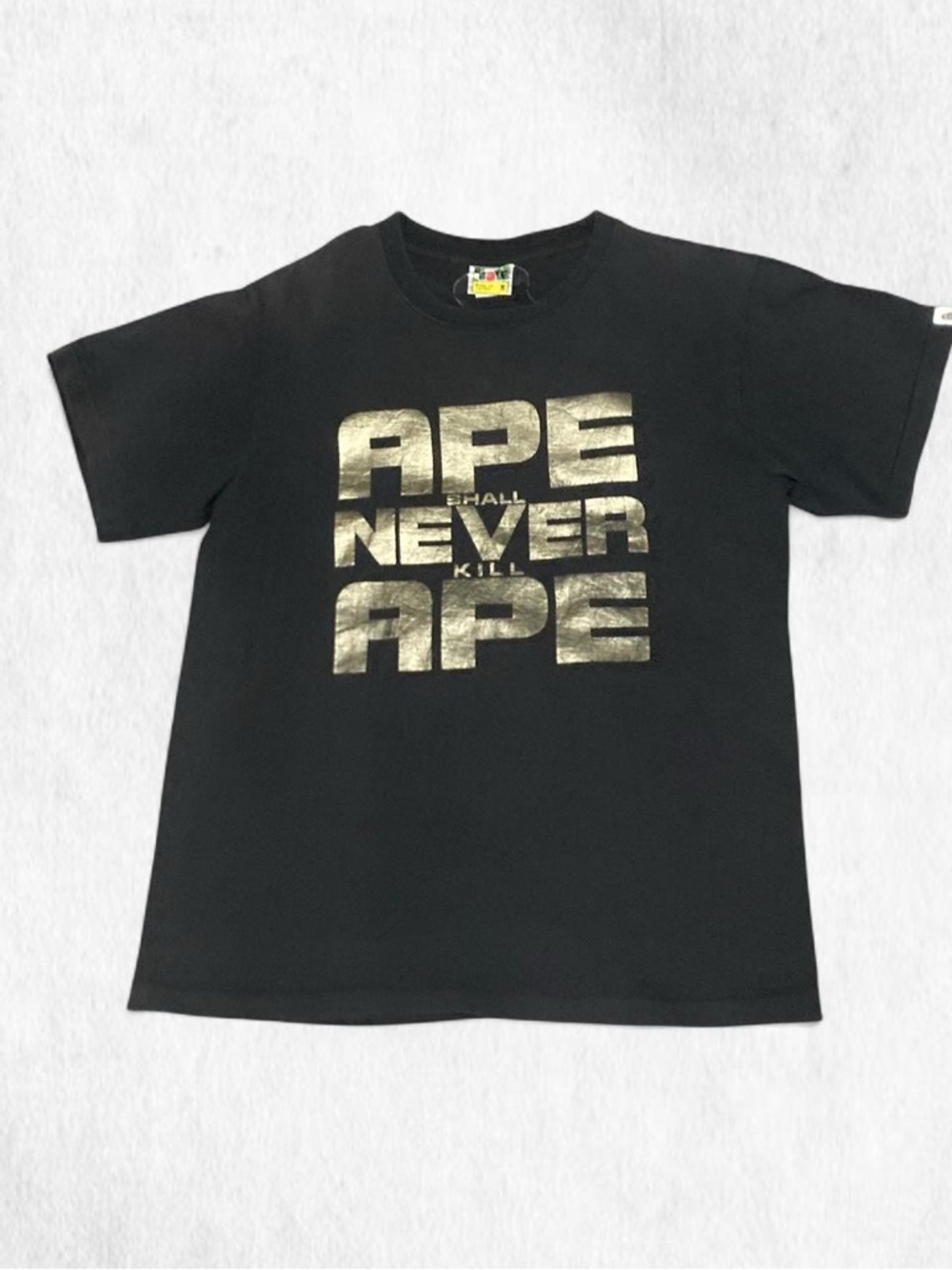 BAPE 1990s tee “APE SHALL NEVER KILL APE” 🦍